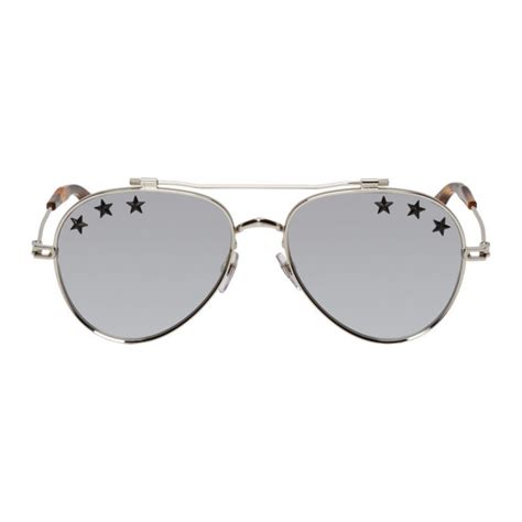 Givenchy: Silver GV 7057 Stars Sunglasses 